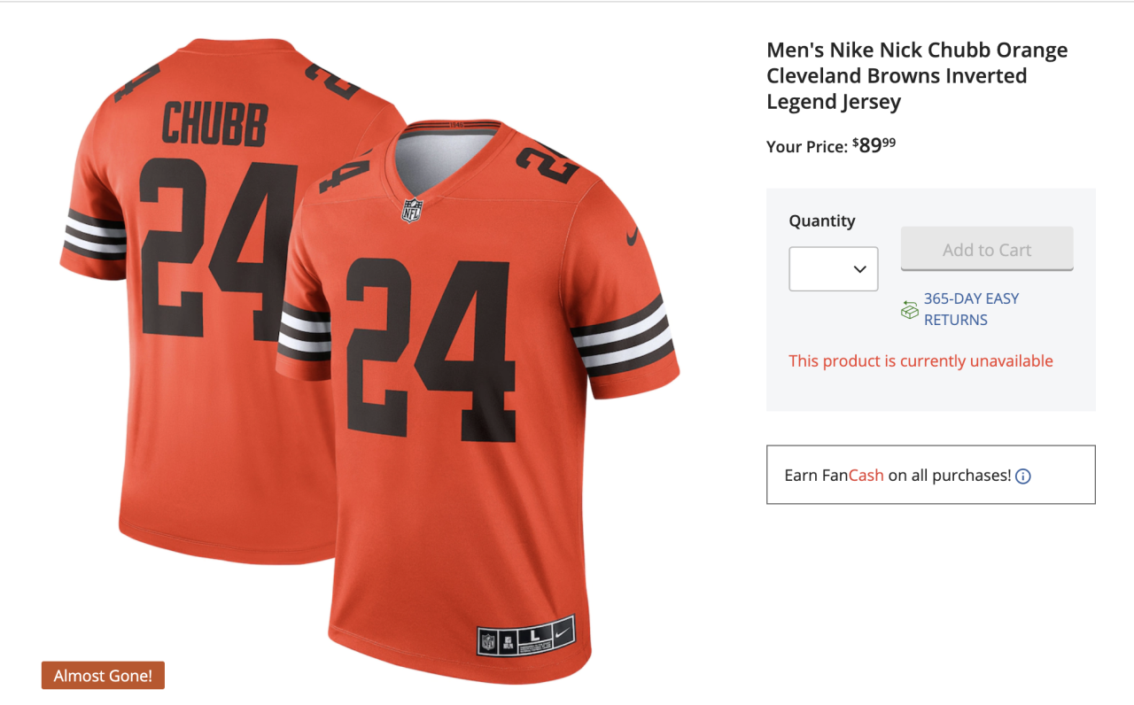 Discount top browns jerseys